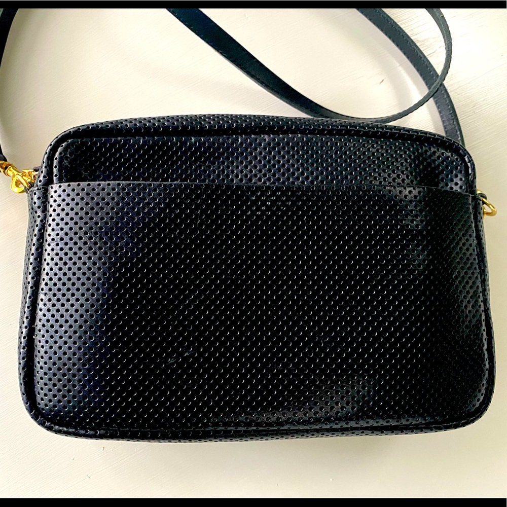 Clare V Marisol Perforated with Front Pocket Crossbody Bag